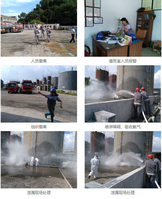 金溪实业青澜码头氨水泄漏应急演练